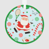 Tennis Holiday Gift Ornament (achterkant)