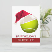 tennis Holiday Greeting Kaarten (Staand voorkant)