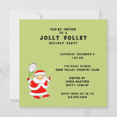 Tennis Holiday Partij Kaart (Voorkant)