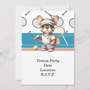 Tennis Hond Laten we het spel spelen Kaart