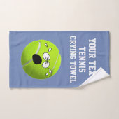 Tennis Huilhanddoek Jouw tekst en kleur Handdoek (Handdoek)