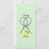 Tennis Huwelijks Thema Uitnodigingen (Achterkant)