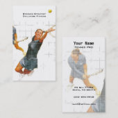 Tennis-instructie Visitekaartje (Voorkant / Achterkant)