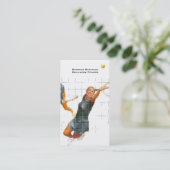 Tennis-instructie Visitekaartje (Staand voorkant)