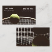 Tennis-instructie Visitekaartje (Voorkant / Achterkant)