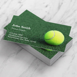 Tennis Instructor Professional Visitekaartje