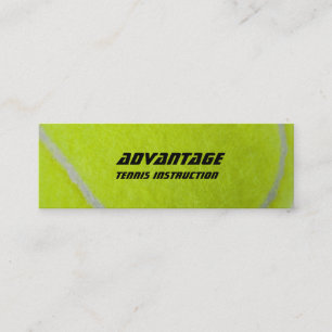Tennis Instructor_yellow fuzz Mini Visitekaartje