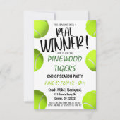 Tennis Invitation Kaart (Voorkant)