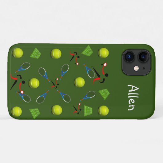 Tennis Iphone Case (Achterkant (horizontaal))
