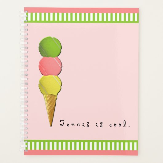 Tennis is cool planner (Voorkant)