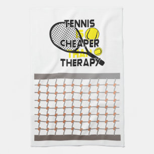 Tennis is goedkoper dan therapie theedoek