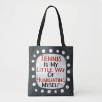 Tennis is mijn kleine Canvas tas
