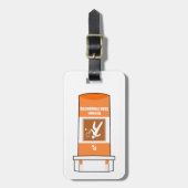 Tennis is mijn medicijn bagagelabel (Voorkant verticaal)