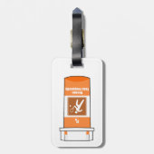 Tennis is mijn medicijn bagagelabel (Achterkant verticaal)