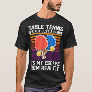 Tennis is mijn ontsnapping uit realiteit, grappig t-shirt