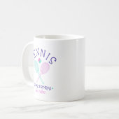 "Tennis Is My Therapy" Custom Coffee Mug Gift (Devant gauche)