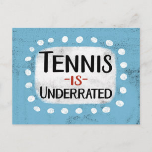Tennis is ondergewaardeerd Briefkaart
