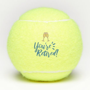 Tennis je bent met champagne-broodrooster gepensio tennisballen