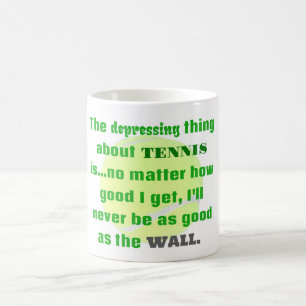 Tennis Joke Gift voor Laughs Tennis Ball Koffiemok