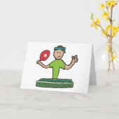 Tennis Kaart (Gele Bloem)