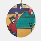 Tennis Keramisch Ornament (Links)