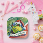 Tennis Kerst Feestbal Papieren Bordje (Feest)