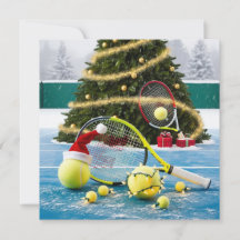 Tennis Kerst Feestelijke Racquets