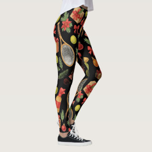 Tennis Kerstbal en racket geschenken voor Party Leggings