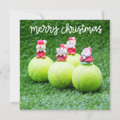 Tennis kerstbal met kerstbal (Voorkant)