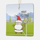 Tennis Kerstcadeaus voor tennisspeler Keramisch Ornament (Links)
