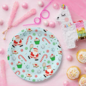 Tennis Kerstfeest Papieren Bordje (Feest)