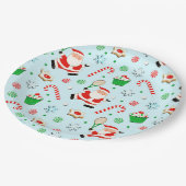 Tennis Kerstfeest Papieren Bordje (Gekanteld)