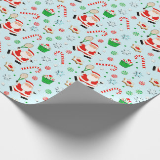 Tennis-kerstfeestdag cadeaupapier