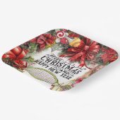 Tennis-kerstfeestdag Papieren Bordje (Gebogen)