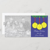 Tennis Kerstkaart (Voorkant / Achterkant)