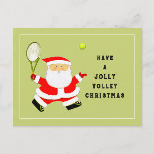 Tennis Kerstmis Feestdagenkaart