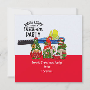 Tennis Kerstmis met Sinterklaas Meestal Waarschijn Kaart