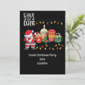 Tennis Kerstmis met Sinterklaas Meestal Waarschijn Kaart (Staand voorkant)