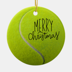 Tennis Kerstmis met tennisbal Keramisch Ornament