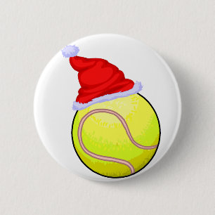 Tennis Kerstmis Ronde Button 5,7 Cm
