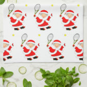 Tennis Kerstmis Theedoek (Gevouwen)