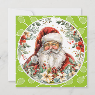 Tennis Kerstmis thema Feestdagenkaart