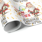 Tennis kerstthema cadeaupapier (Rol Hoek)