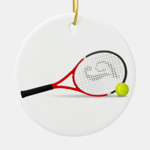 Tennis-kerstversiering Keramisch Ornament