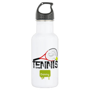 TENNIS Kind Sport Waterfles Gepersonaliseerd Waterfles