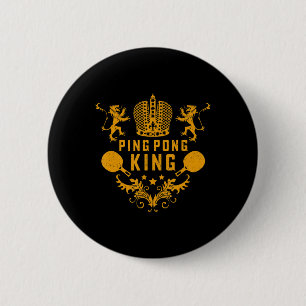 Tennis King Fun Ping Pong Gift and Table Spo Ronde Button 5,7 Cm