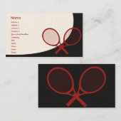 Tennis - Klassiek Visitekaartje (Voorkant / Achterkant)