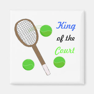 Tennis - Koning van het veld Magneet