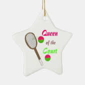 Tennis - Koningin van het Hof Keramisch Ornament (Rechts)