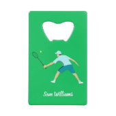 Tennis Kredietkaart Flessenopener (Voorkant)